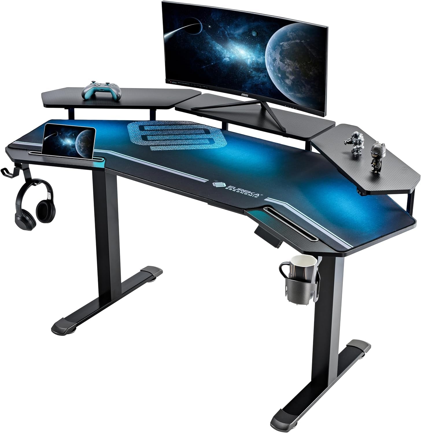 Gaming Desk, Standing Desk -Good For Gaming Recording Live Stream