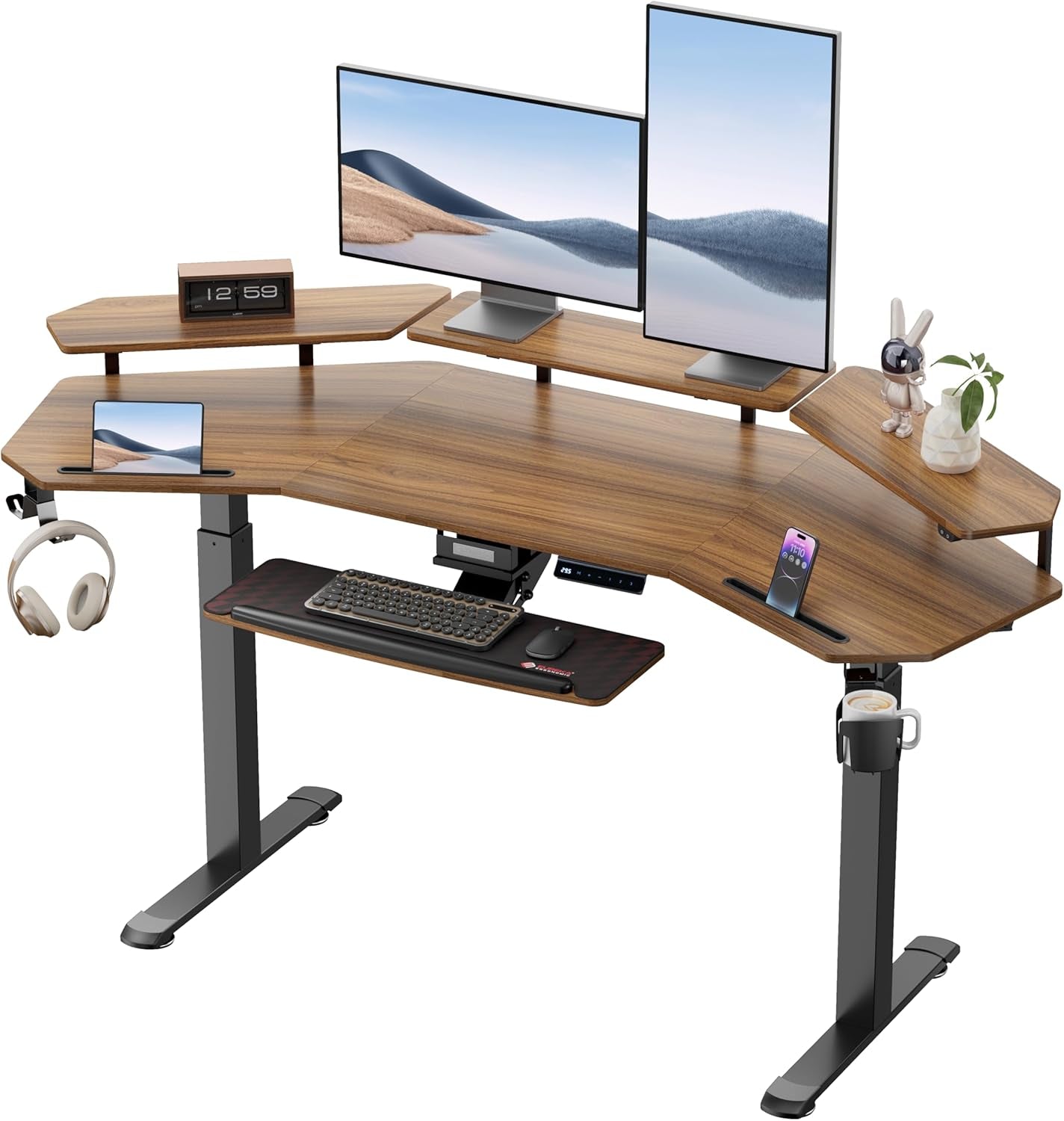 Gaming Desk, Standing Desk -Good For Gaming Recording Live Stream