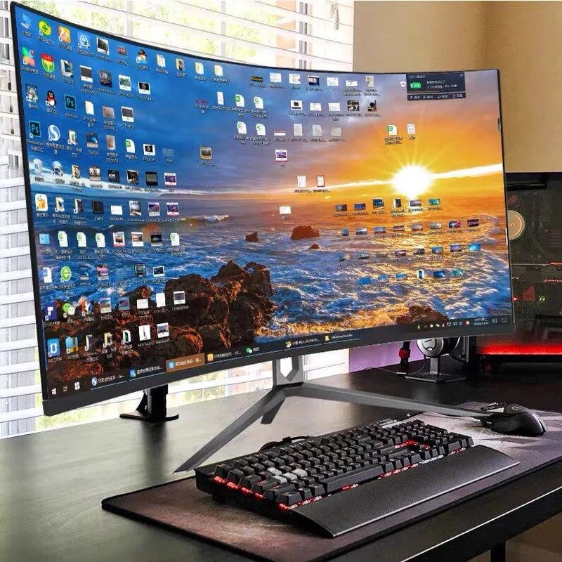 4K Resolution 27 Inch 144HZ 165 HZ Uhd Monitor - Pc Desktop Curved Gaming Monitor