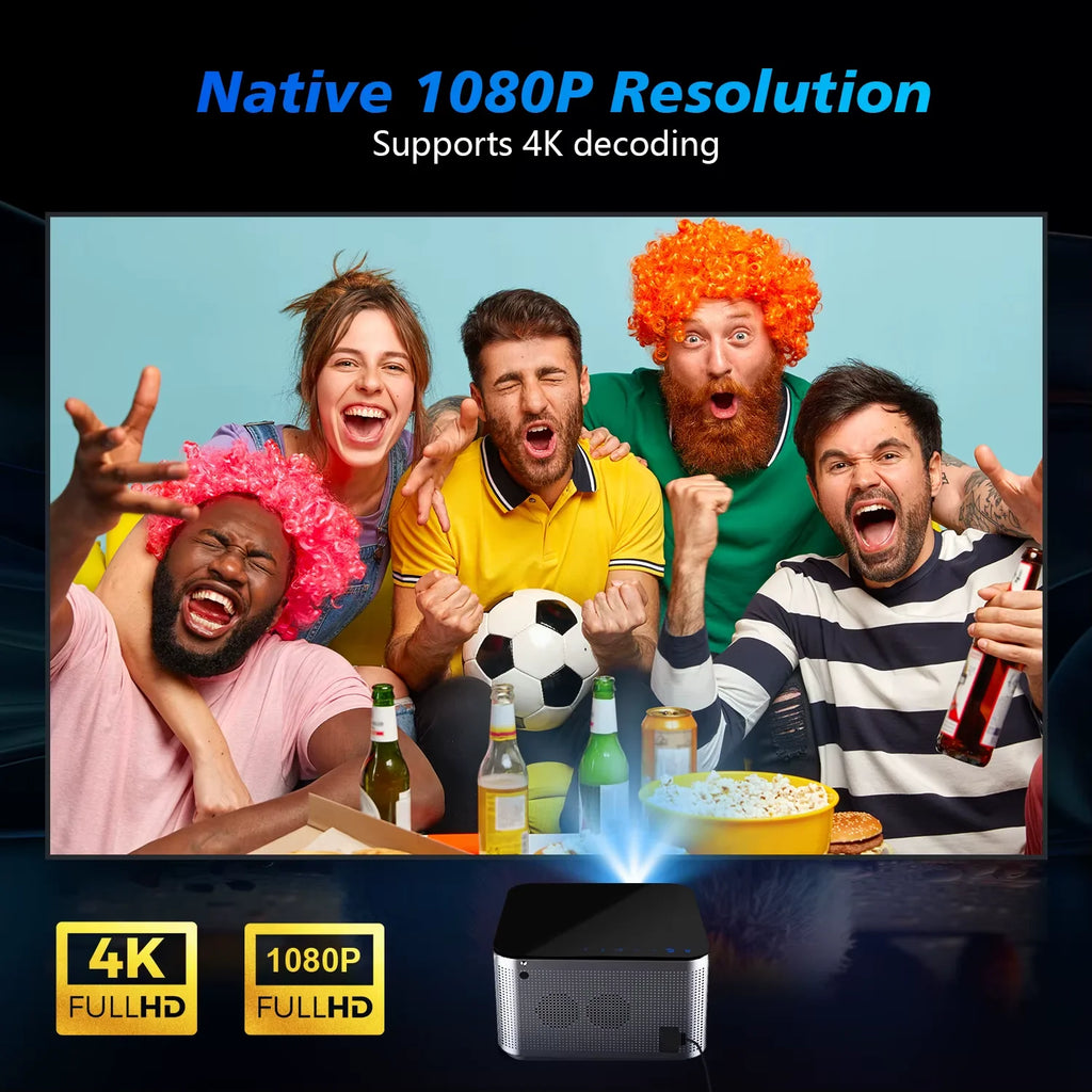 Android 11 4K Smart Projector *1080P Full HD - Voice Control Home Cinema Theater