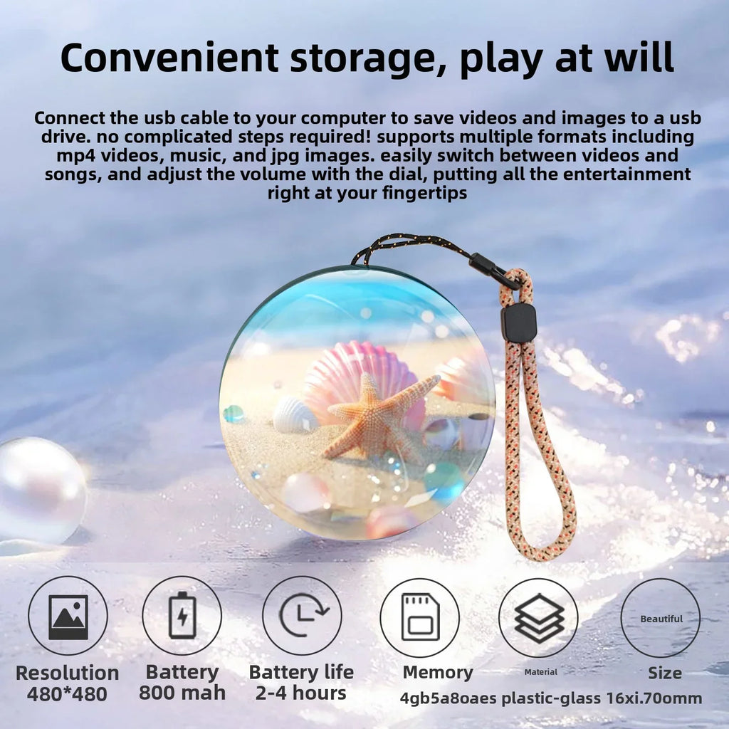 Magic Memory Crystal Ball - Video Player , Birthday Gift, Christmas Gift