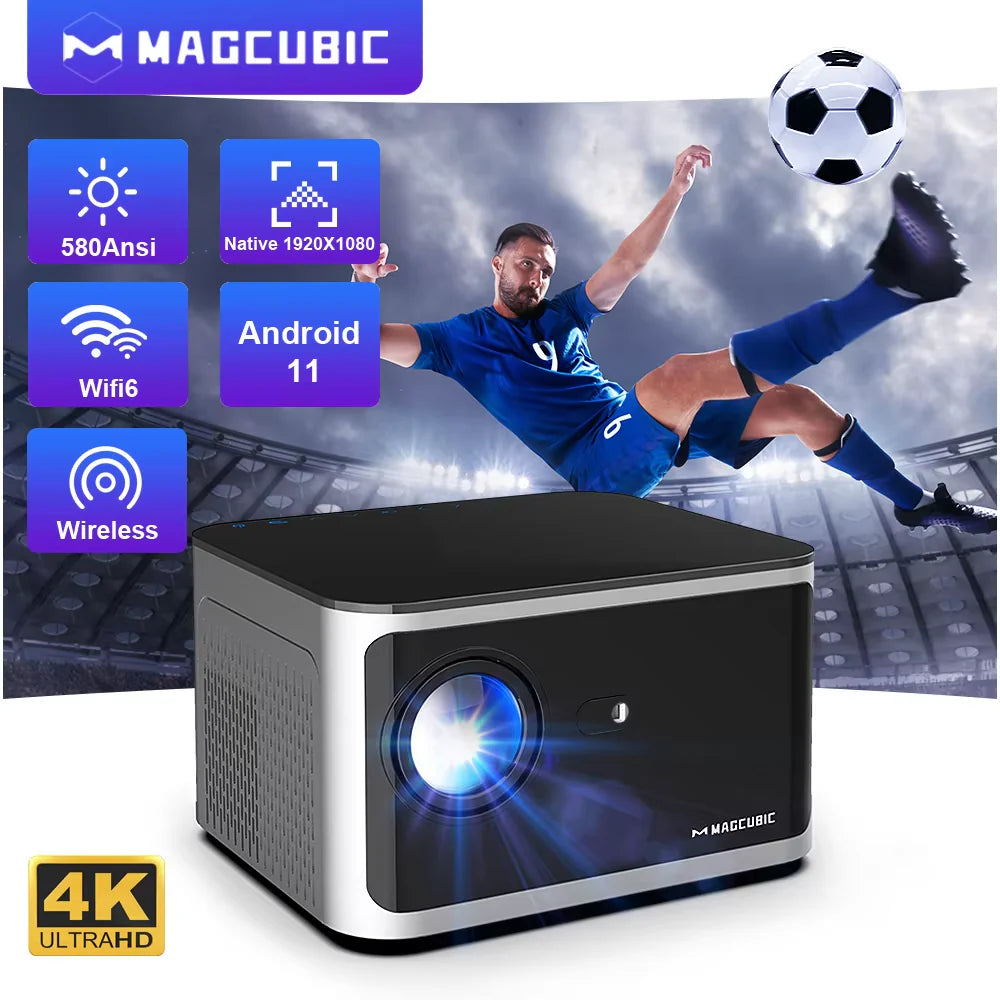 Android 11 4K Smart Projector *1080P Full HD - Voice Control Home Cinema Theater