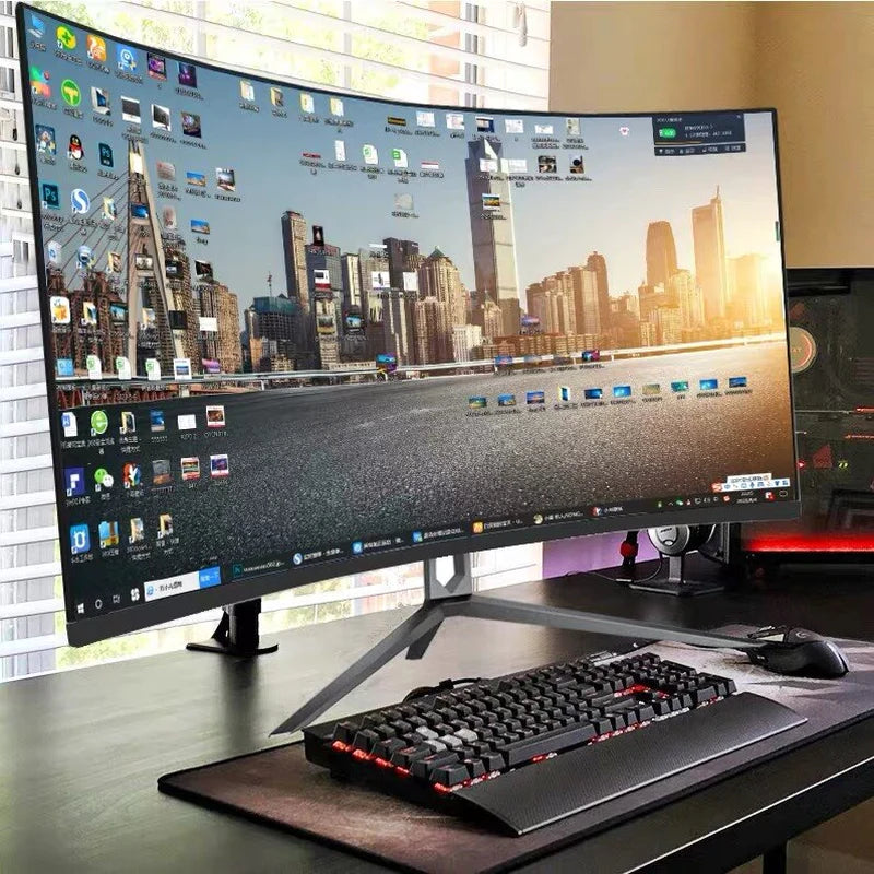 4K Resolution 27 Inch 144HZ 165 HZ Uhd Monitor - Pc Desktop Curved Gaming Monitor