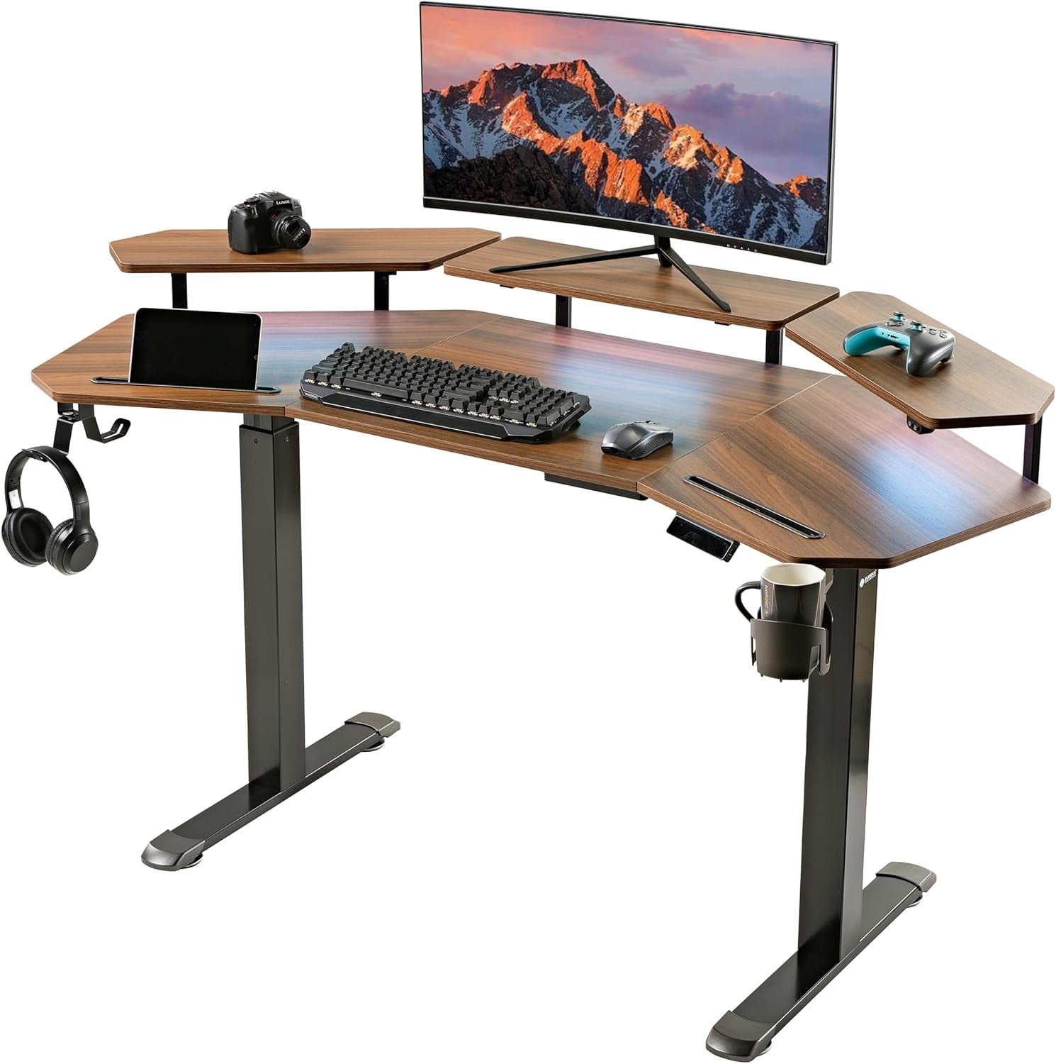 Gaming Desk, Standing Desk -Good For Gaming Recording Live Stream